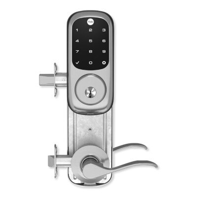 Yale Z-Wave Plus Assure Interconnected Lockset with Touchscreen Deadbolt, Norwood Lever, 4", Left-Handed, Satin Nickel